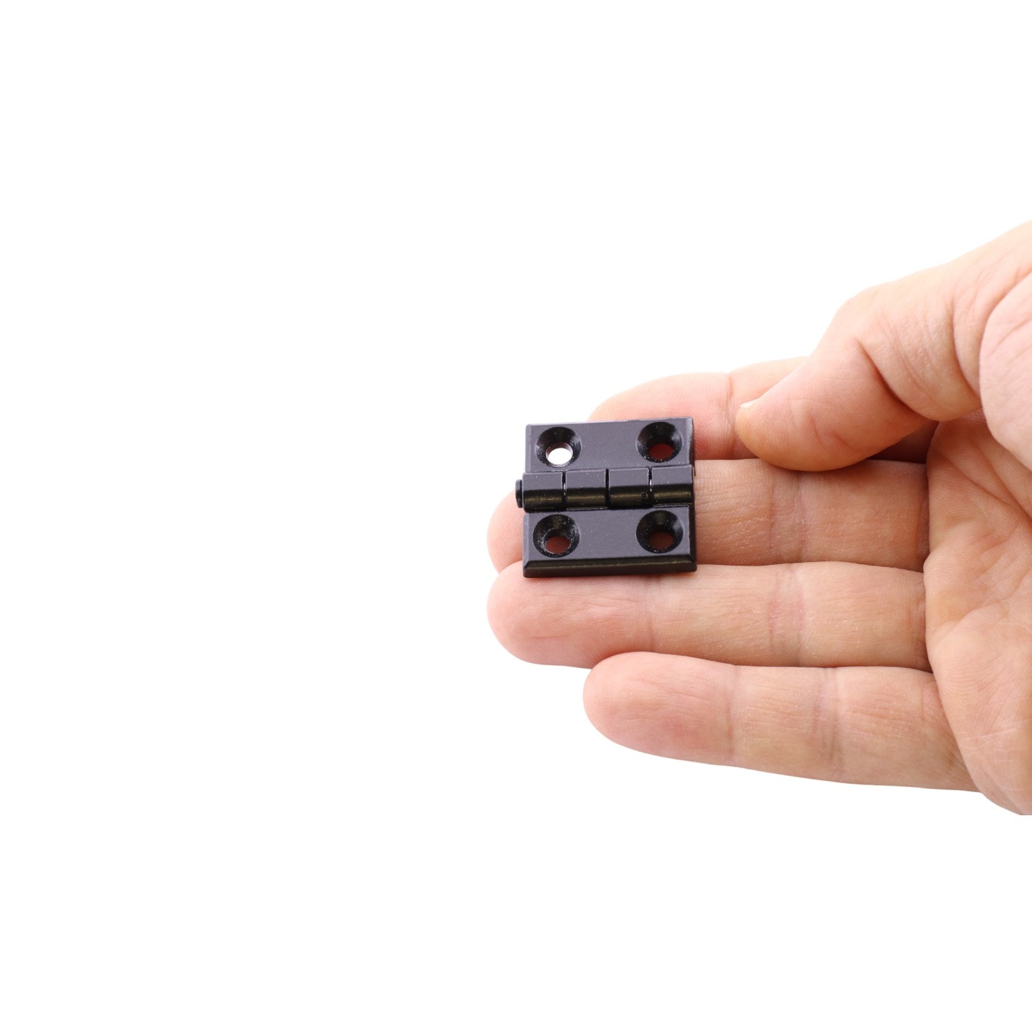 Siyah Metal 4 ADET SET Yaprak Menteşe 30x30mm Dayanıklı Mobilya Kapı Dolap Çekmece Kapak Aksesuar