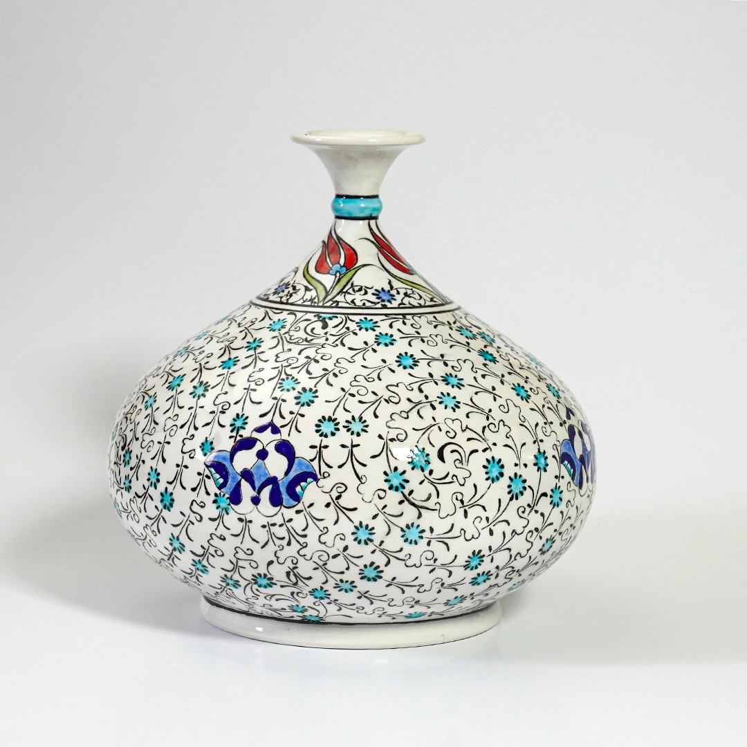 Turkish job patterned vase