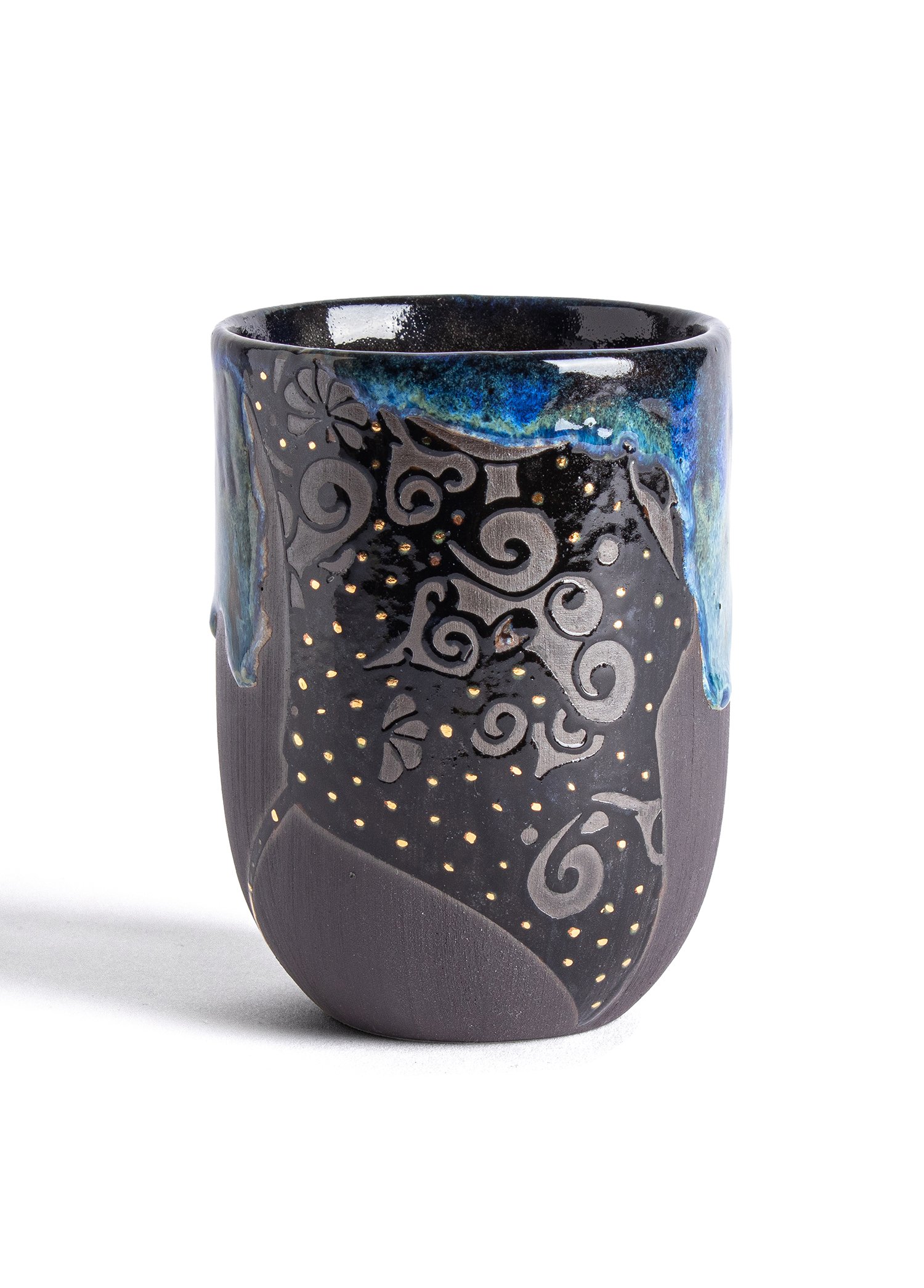 Ancient cup - Black Stoneware - Gray