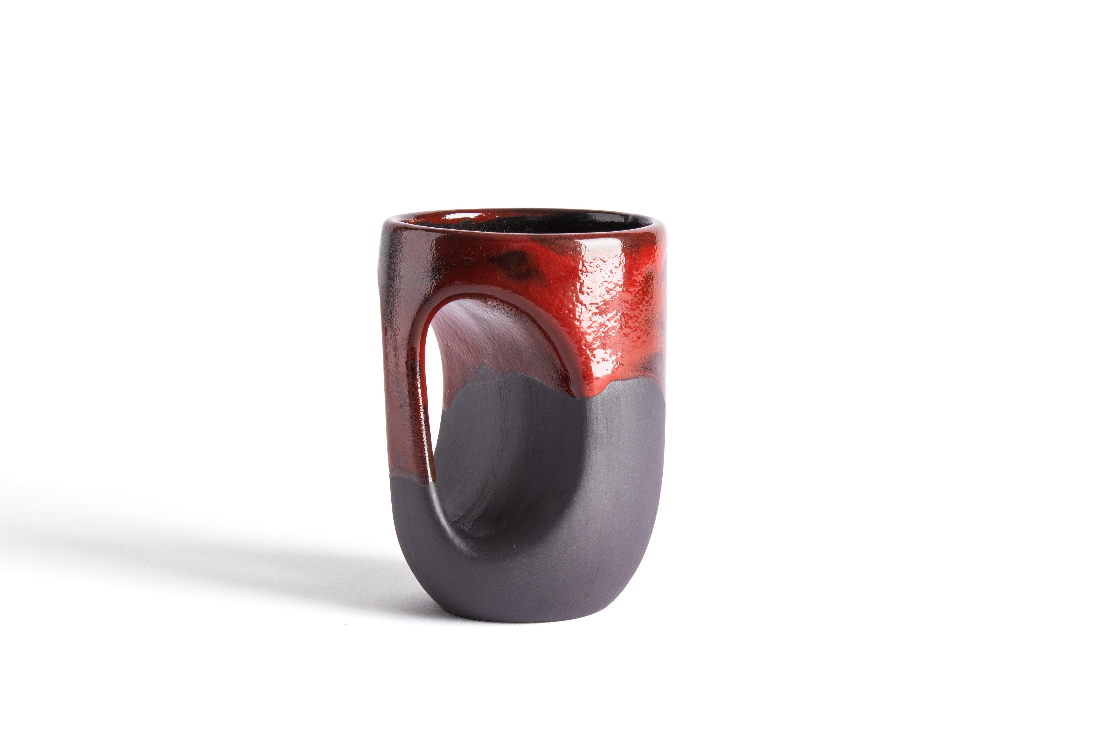 Black Stoneware -Red