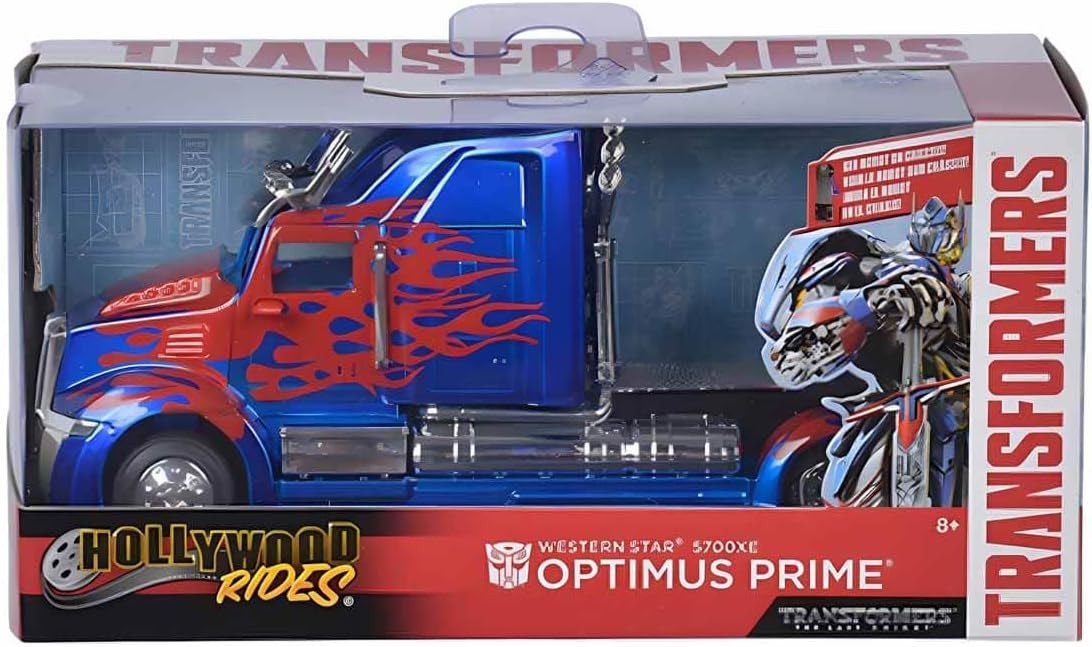 Transformers 1:32 Hollywood Rides Transformers Western Star 5700 XE Optimus Prime Model Araba