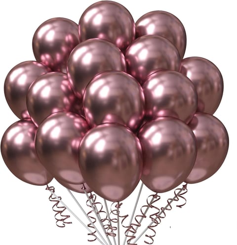 20 Adet Uçan Balon Krom Pembe Adrese Teslim (Ankara - Çankaya)