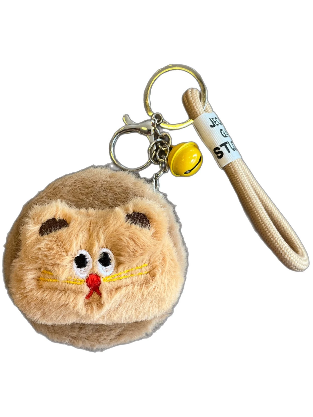 Mini Peluş Cep Makyaj Aynası Ayı Anahtarlık Zilli