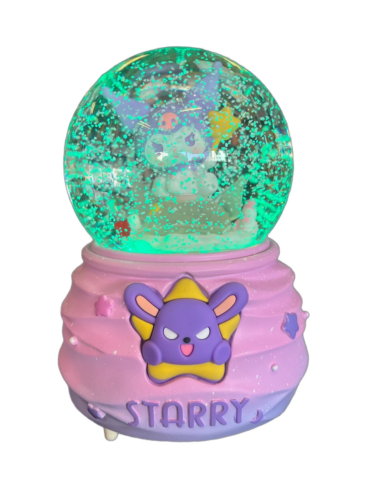 Kuromi Kar Küresi Büyük Boy Işıklı Müzikli Lila
