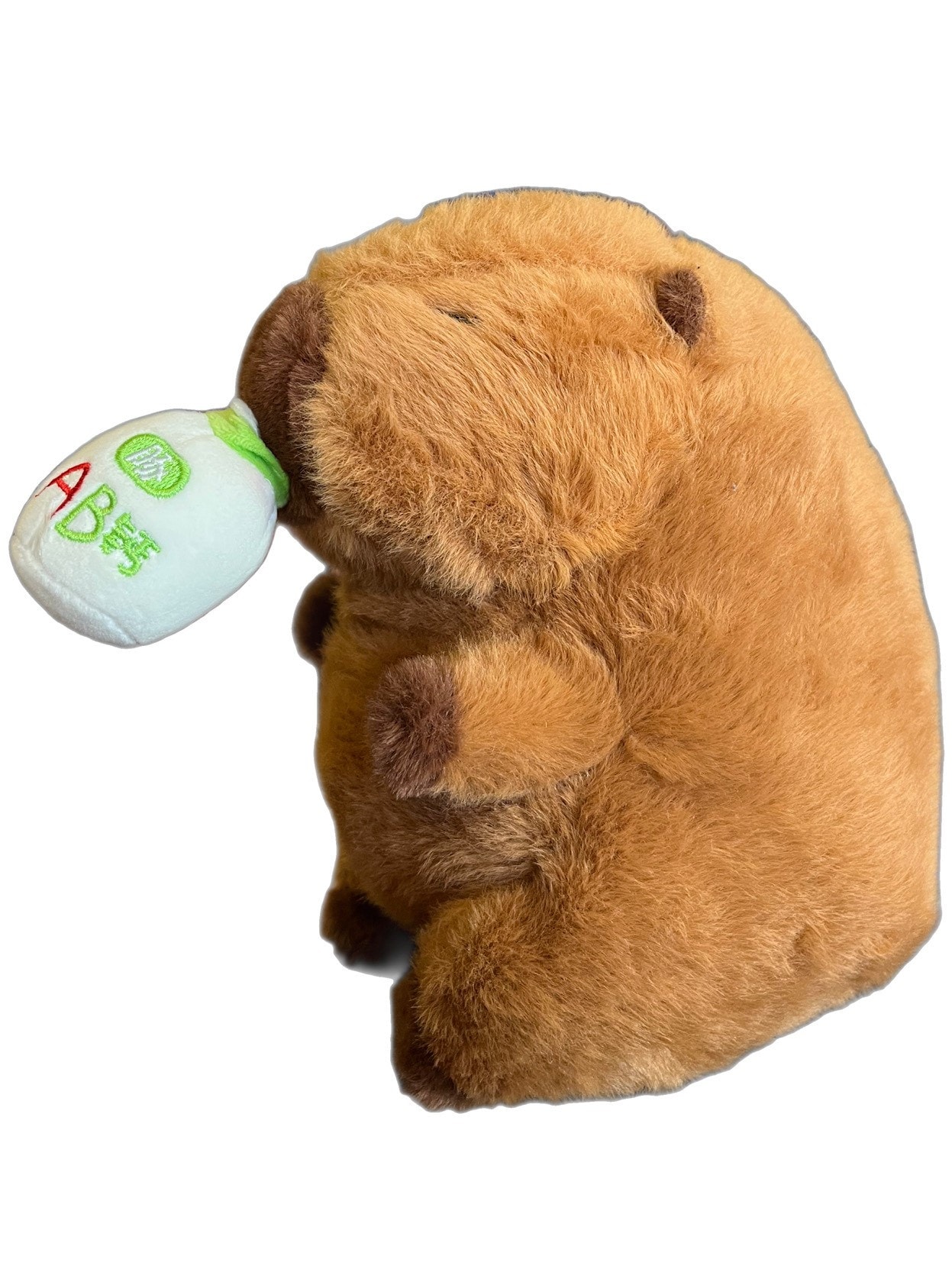 Capybara Süt İçen Kurmalı Peluş 20 cm Hediyelik