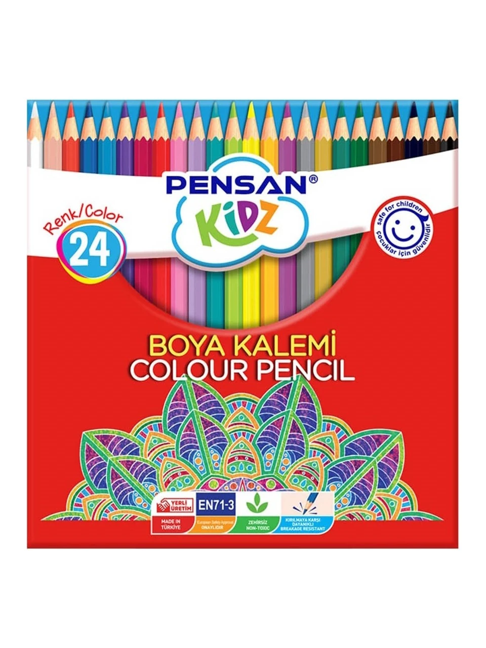 Pensan 24 Renk Boya Kalemi Kuru Boya