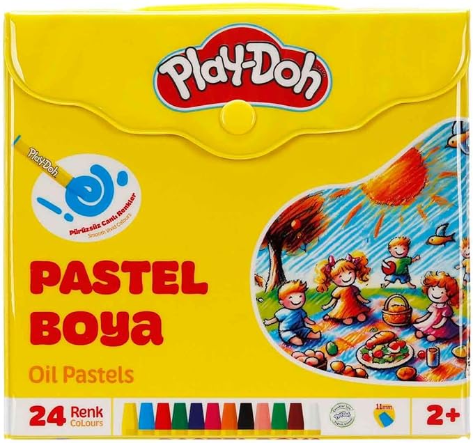 Play-Doh 24 Renk Çantalı Pastel Boya