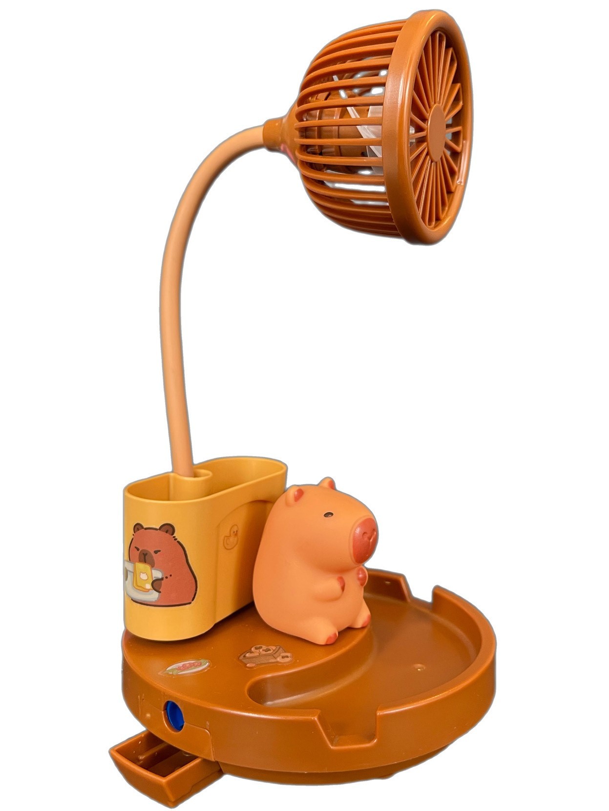 Capybara Işıklı Kalemlik Vantilatör Fan Model 3