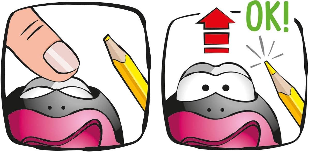 Maped Tek Delikli Hazneli Kalemtraş Gözler Yeşil