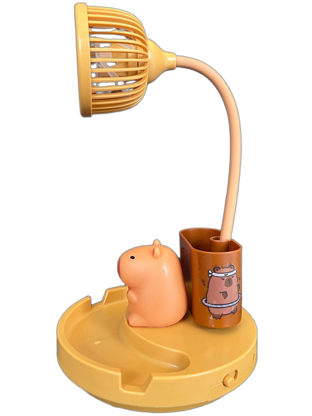 Capybara Işıklı Kalemlik Vantilatör Fan Model 2