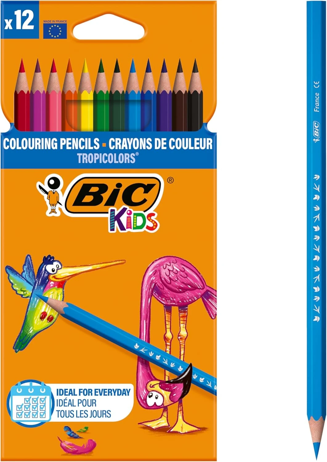 Bic Kids 12 Renk Boya Kalemi Tropicolors Kuru Boya