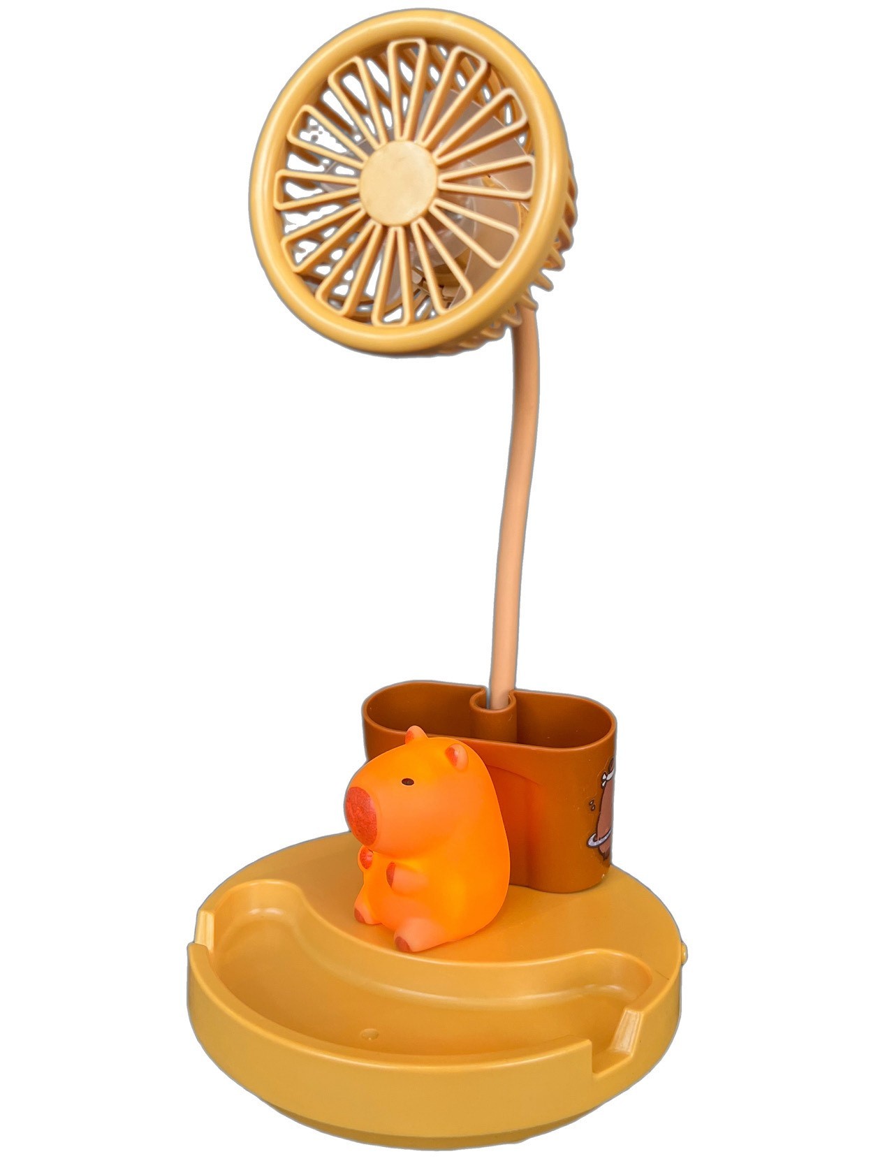 Capybara Işıklı Kalemlik Vantilatör Fan Model 2