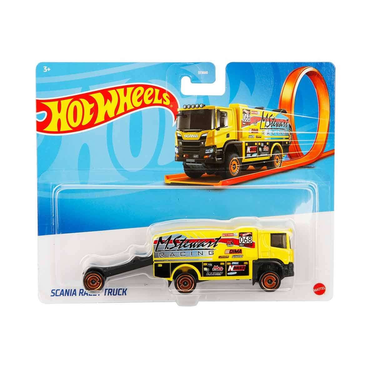 Hot Wheels Kamyonlar Scania Rally Truck Sarı