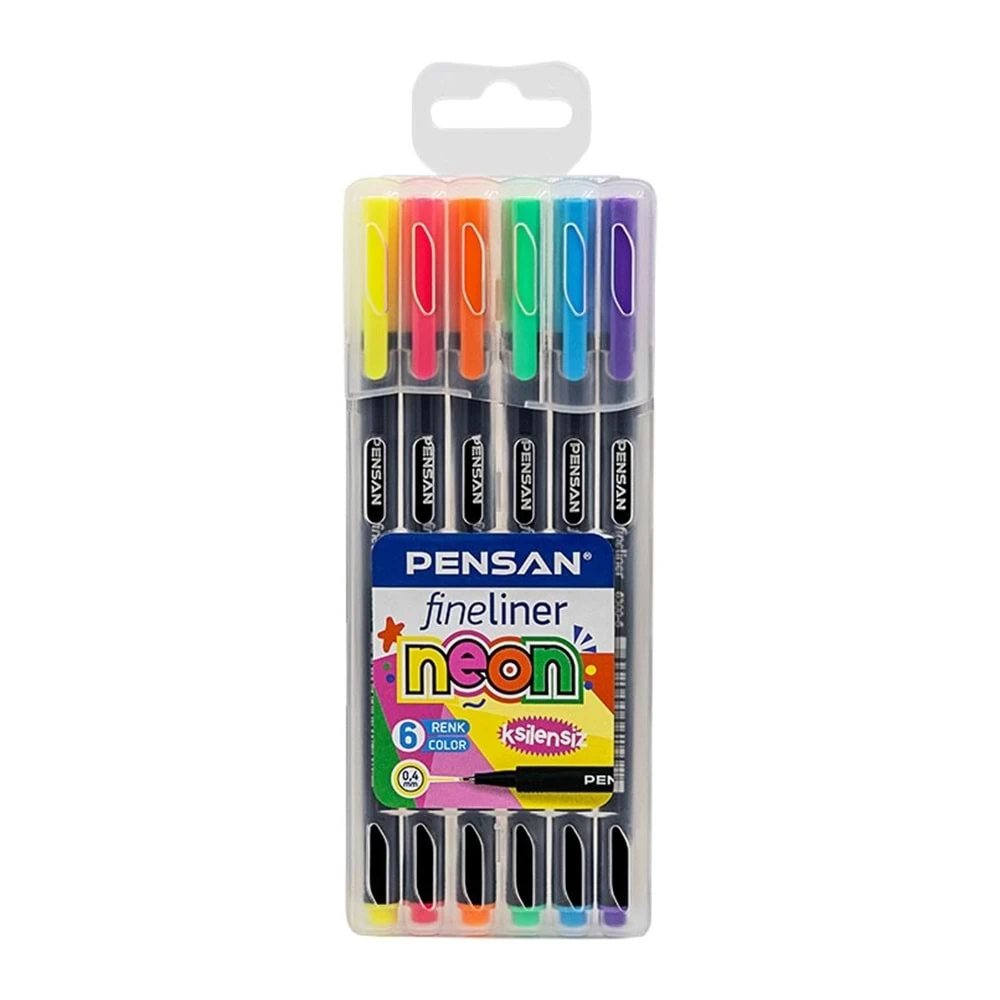 Pensan Fineliner Neon 6 Renk