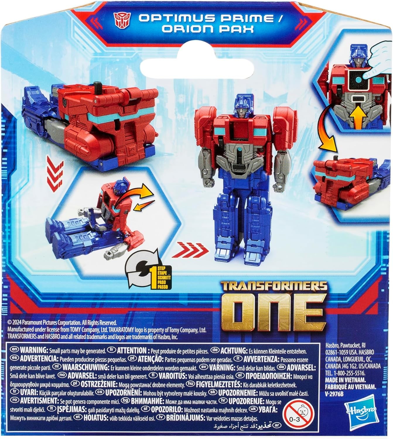 Transformers One Cog Changer Optimus Prime Orion Pax F9387