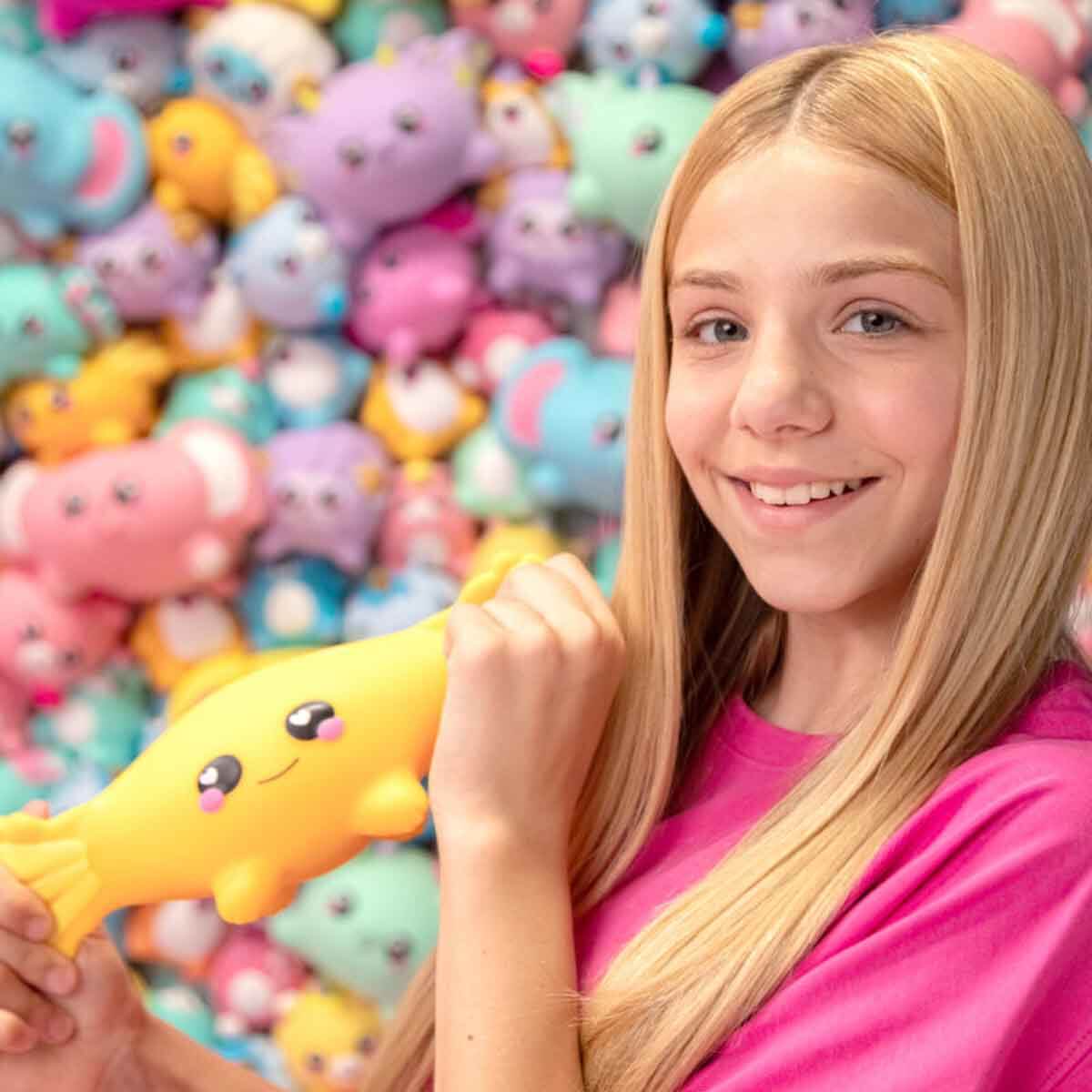 Smooshzees Midi Luvzees Squishy Figür S1 MH003001 Pembe Flossi