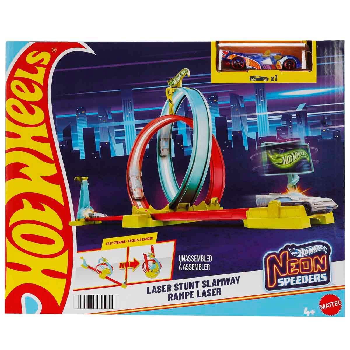 Hot Wheels Neon Yarışlar Çifte Çemberde Yarış Seti HPC05