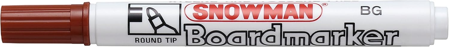 Snowman Bg-12 Beyaz Tahta Kalemi Kahverengi