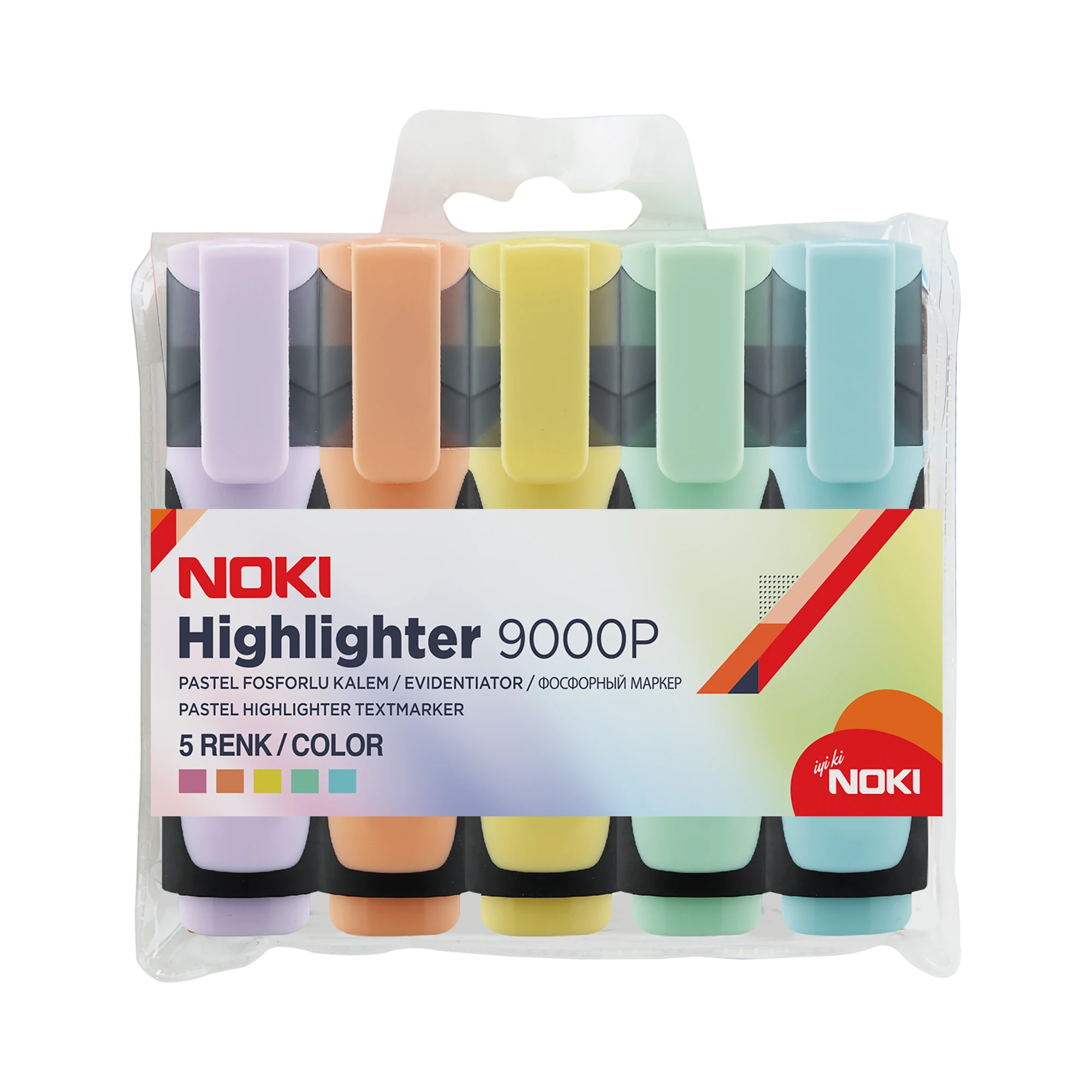 Noki Highlighter Pastel Kalem 5 Renk