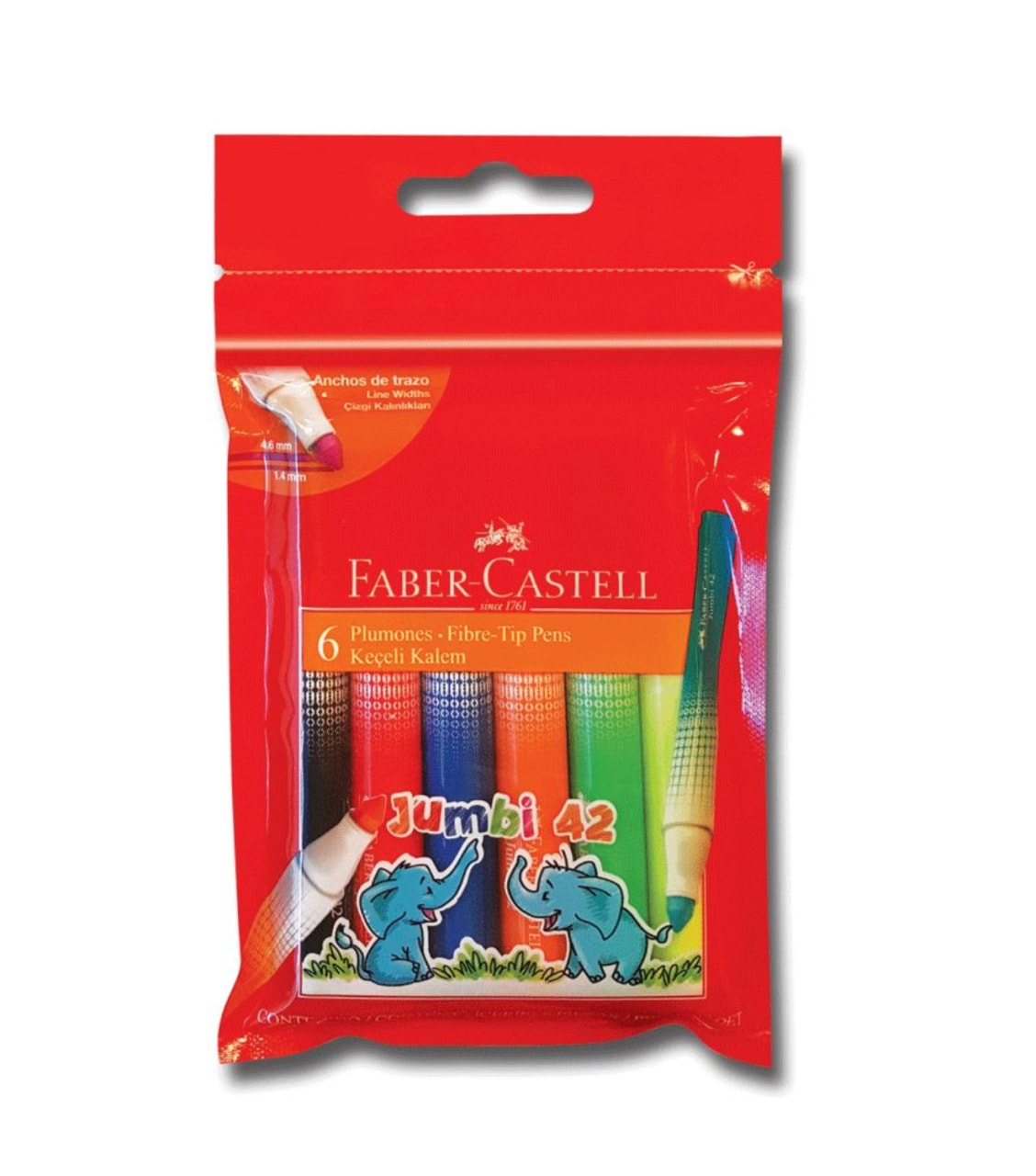 Faber Castell Keçeli Kalem Jumbo Neon 6 Renk