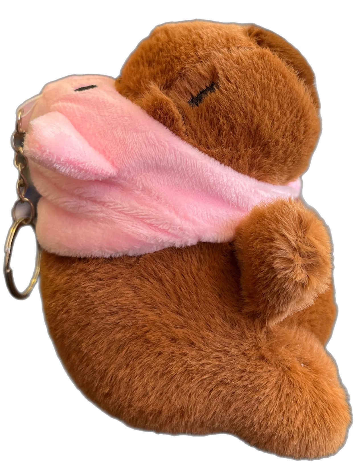 Capybara Peluş Anahtarlık Pembe