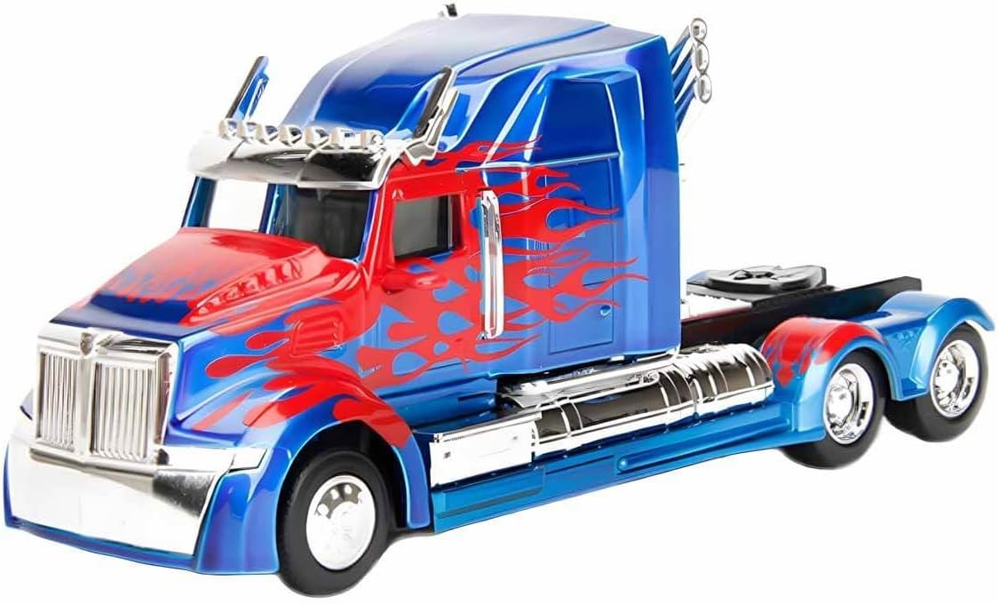 Transformers 1:32 Hollywood Rides Transformers Western Star 5700 XE Optimus Prime Model Araba