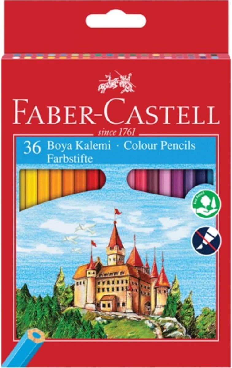 Faber-Castell 36 Renk Boya Kalemi Kuru Boya