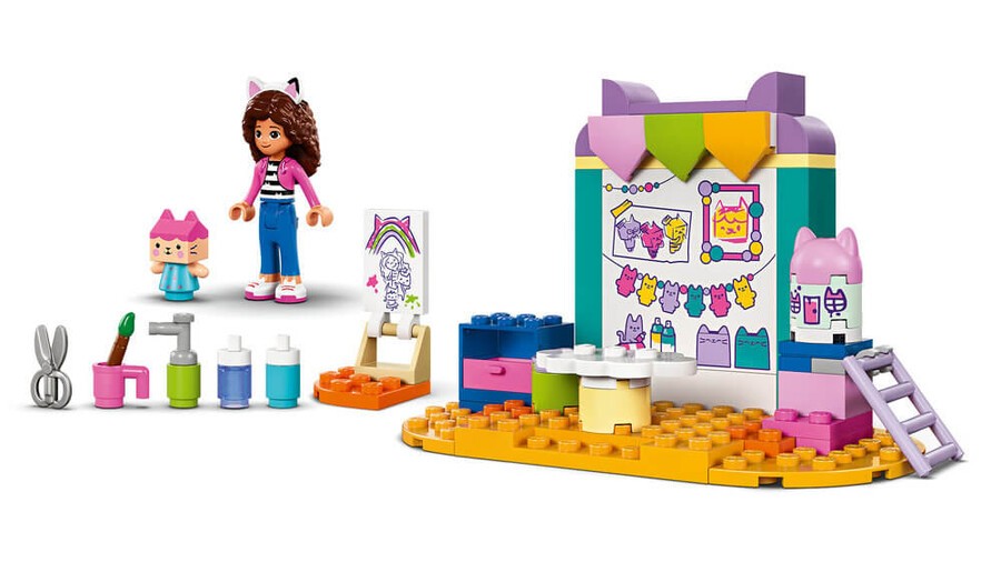 Lego Gabby's Dollhouse Karton Yavru Kedi ile El Sanatları