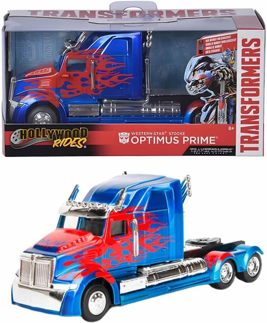 Transformers 1:32 Hollywood Rides Transformers Western Star 5700 XE Optimus Prime Model Araba