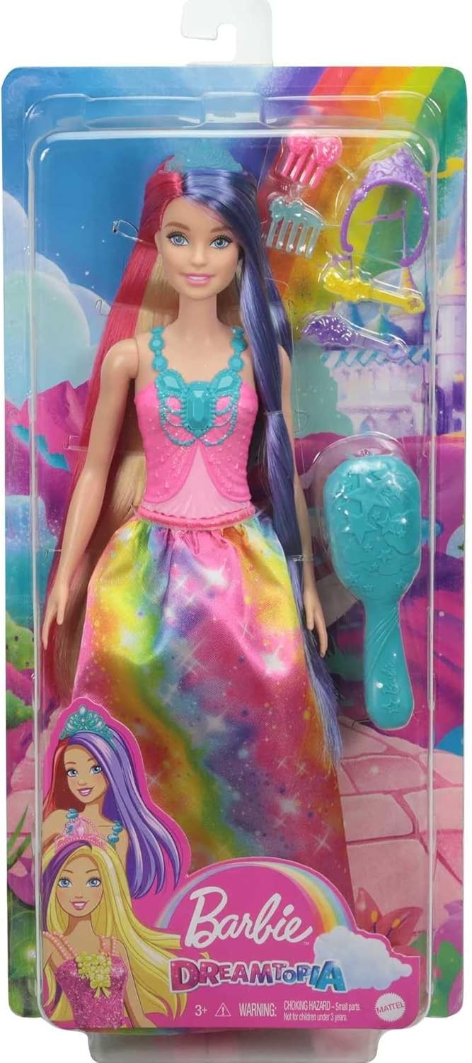 Barbie Dreamtopia Prenses Bebek Upuzun Rengarenk Saçlarıyla