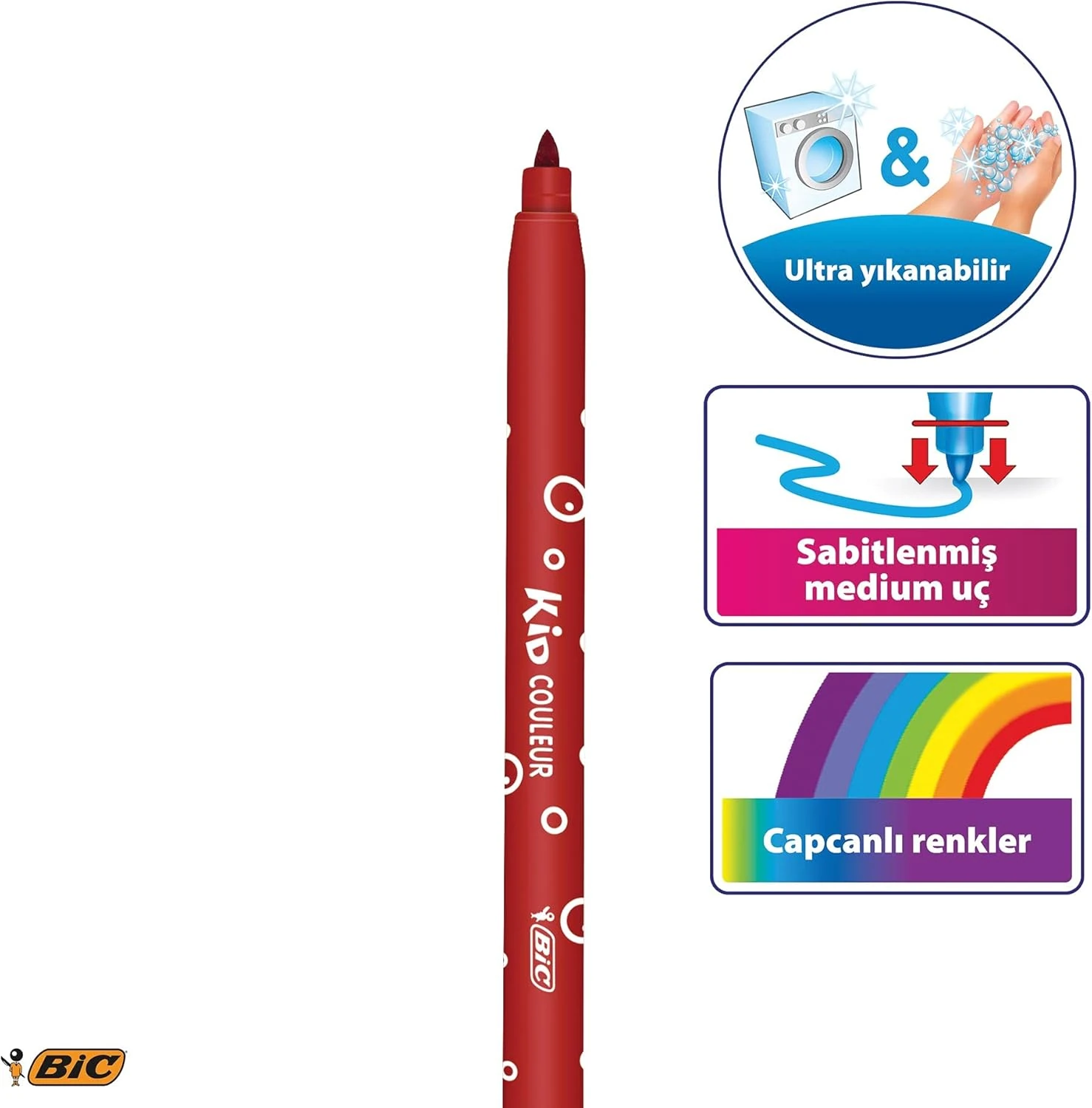 Bic Kids 12 Renk Keçeli Kalem