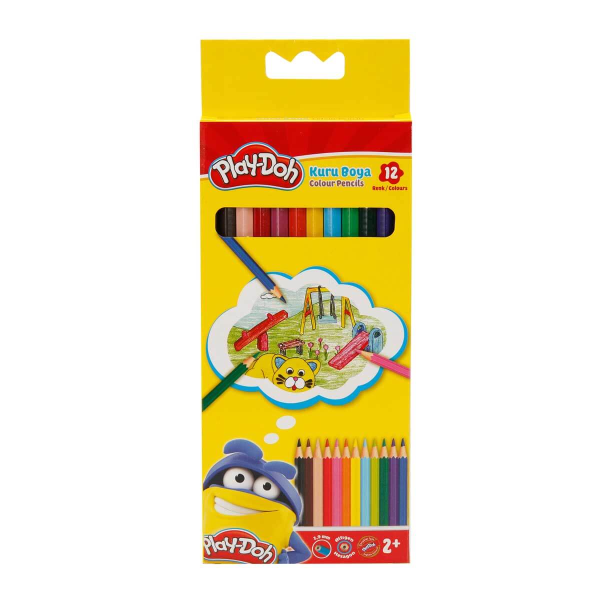 Play-Doh 12 Renk Kuru Boya