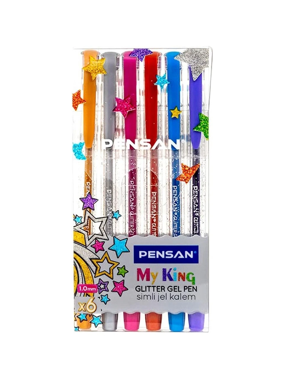Pensan My King Glitter Gel Pen Simli Kalem 6 Renk