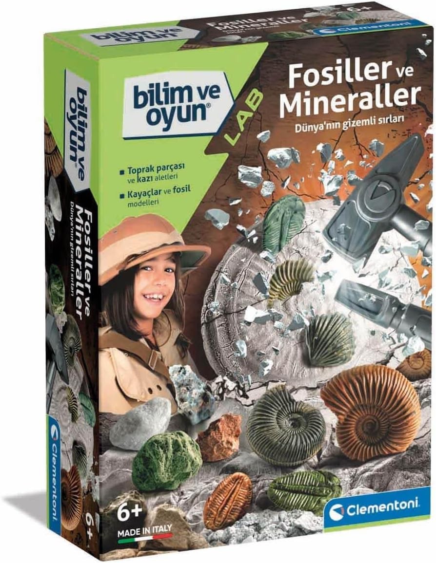 Bilim ve Oyun Fosiller ve Mineraller Kazı Seti 64336