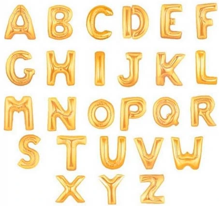Harf Uçan Balon 40 İnç 1 Metre Altın Adrese Teslim (Ankara-Çankaya)
