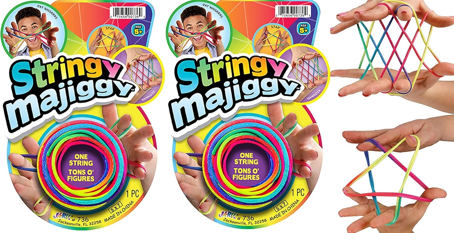 String Majiggy Seyahat Oyuncakları Kedi Beşiği İp Oyunu