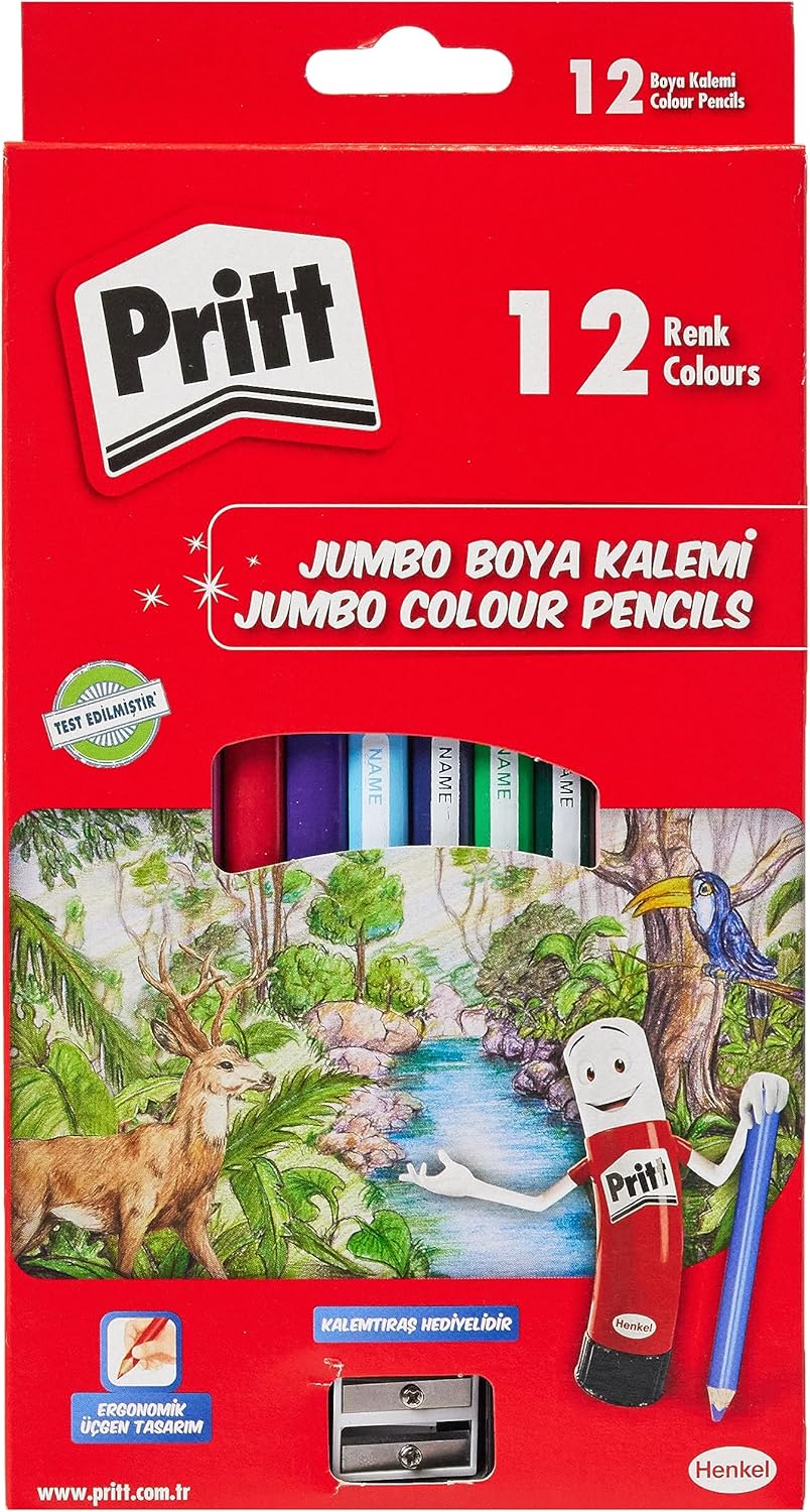 Pritt 12 Renk Boya Kalemi Kuru Boya
