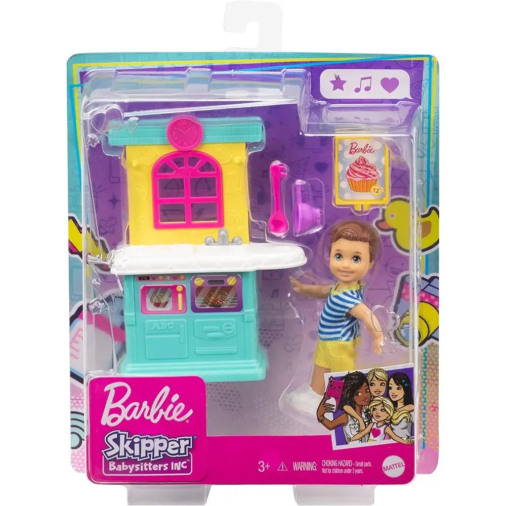 Barbie Bebek Bakıcısı Temalı Oyun Seti