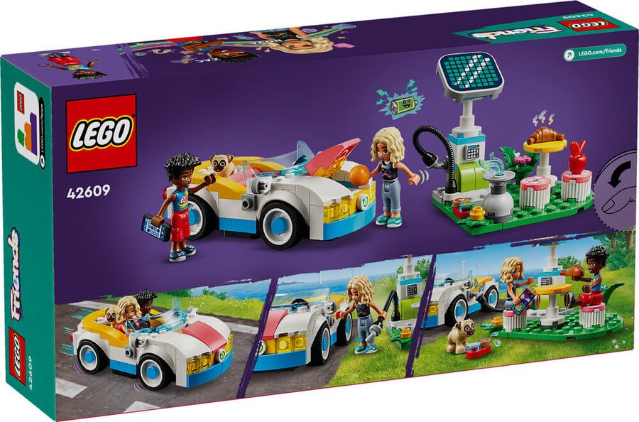 Lego Friends Elektrikli Araba ve Şarj İstasyonu