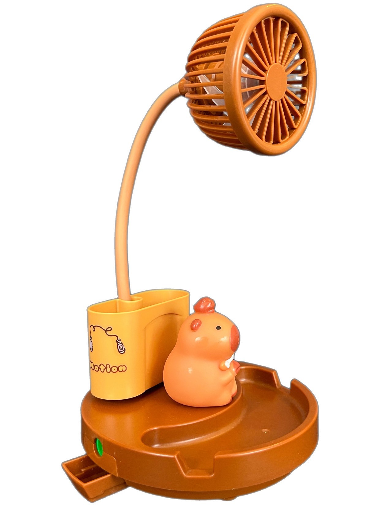 Capybara Işıklı Kalemlik Vantilatör Fan Model 1