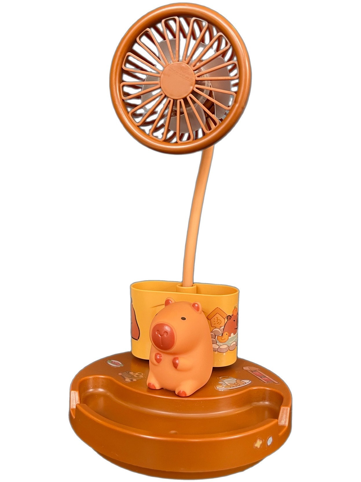 Capybara Işıklı Kalemlik Vantilatör Fan Model 3