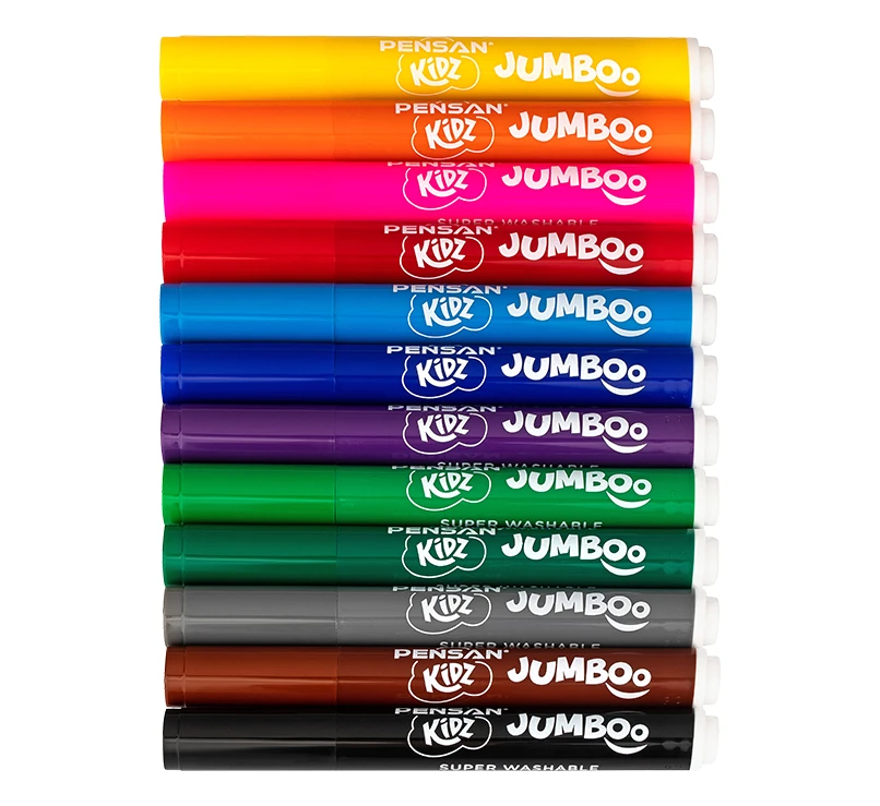 Pensan Kidz Jumbo Keçeli Kalem 12 Renk