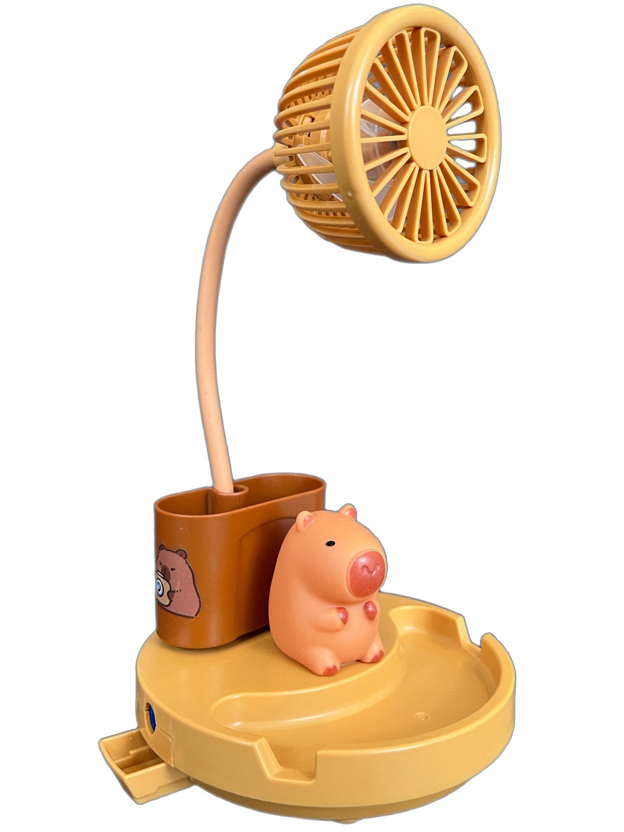 Capybara Işıklı Kalemlik Vantilatör Fan Model 2