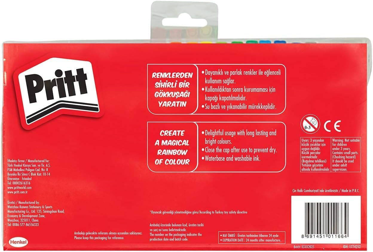 Pritt 24 Renk Keçeli Kalem