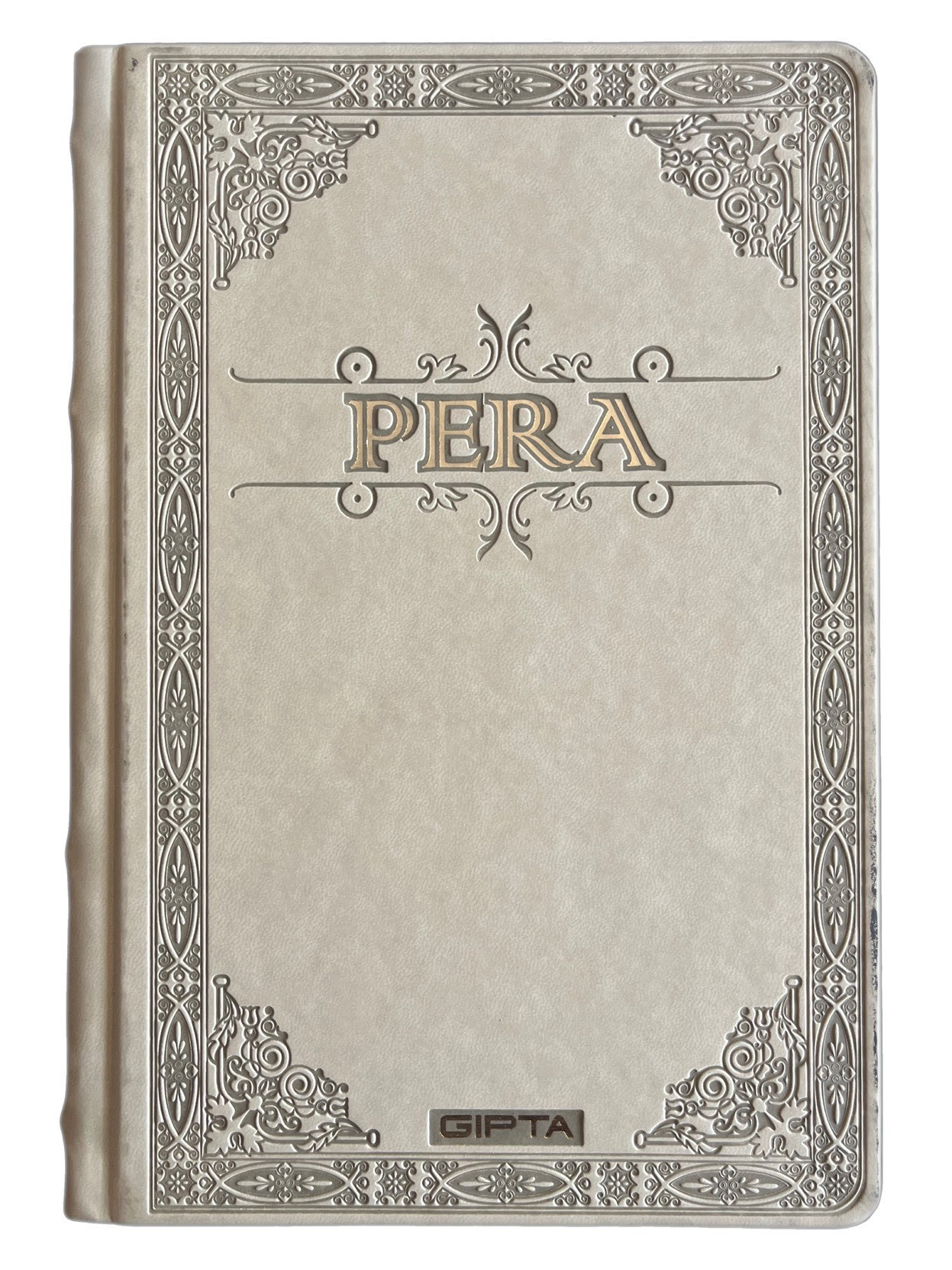 Pera Deri Kapak Çizgisiz 17x24 Defter