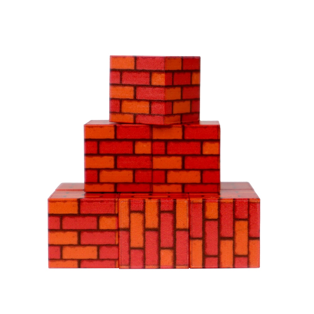 Megacraft Manyetik Bloklar Tuğla Desenli Blok