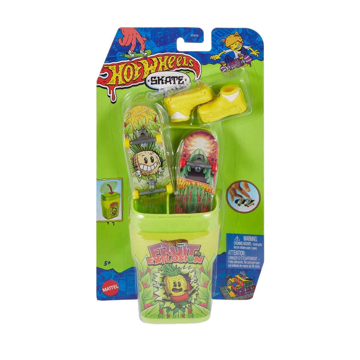 Hot Wheels Skate 2'li Parmak Kaykay ve Kutu Seti HTP10 - Fruit Explosion
