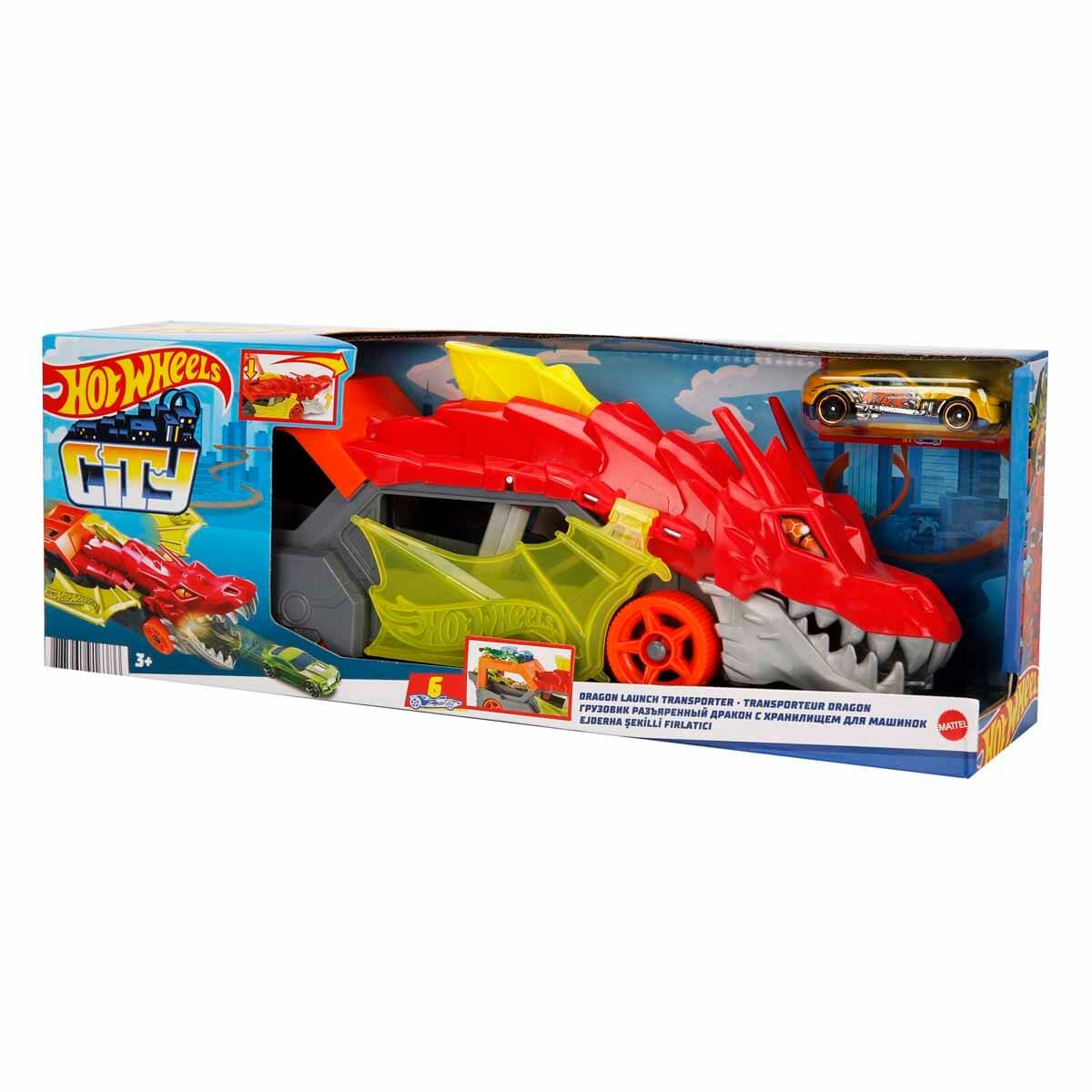 Hot Wheels Fırlatıcı ve Taşıyıcı Ejderha GTK42