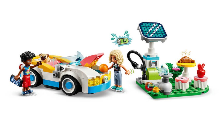 Lego Friends Elektrikli Araba ve Şarj İstasyonu