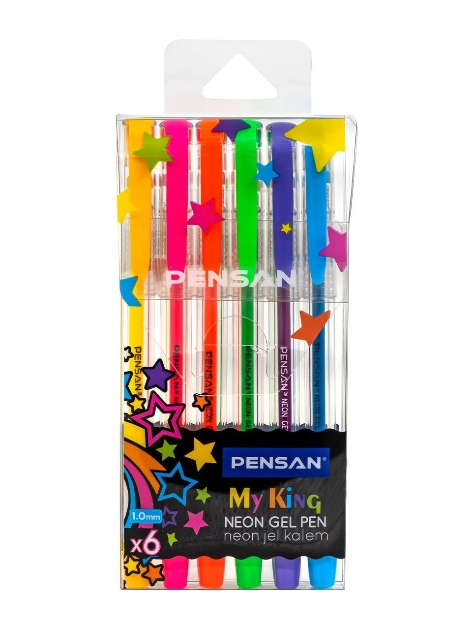 Pensan My King Neon Gel Pen 6 Renk